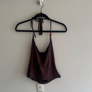 Peppermayo Brown Halter Top